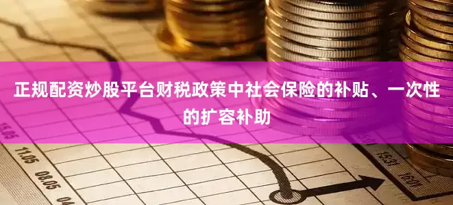 正规配资炒股平台财税政策中社会保险的补贴、一次性的扩容补助